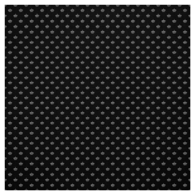 Royalty crown graphic motif pattern fabric (Swatch)