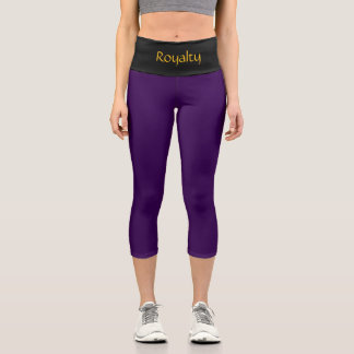"ROYALTY" Custom High-Waisted Capri Pants