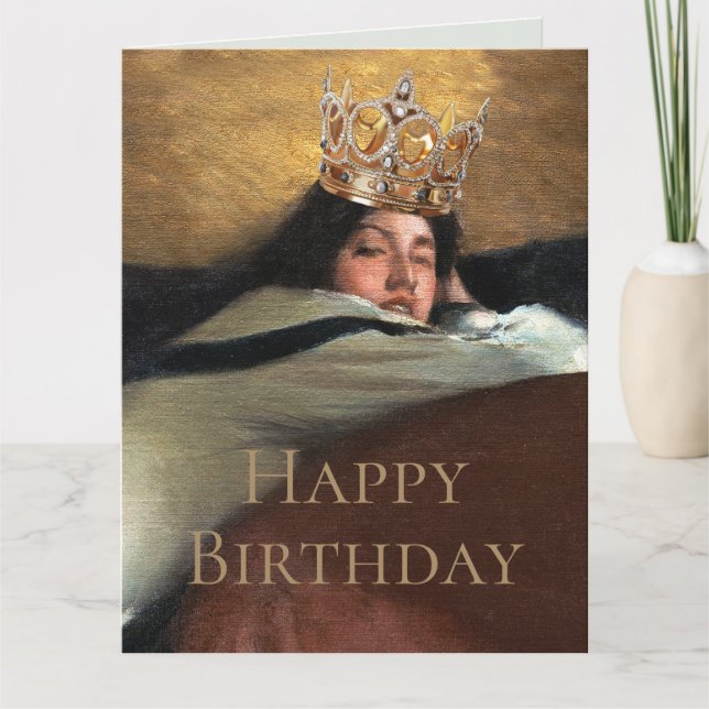Royalty is So Posh Happy Birthday Card (Front)