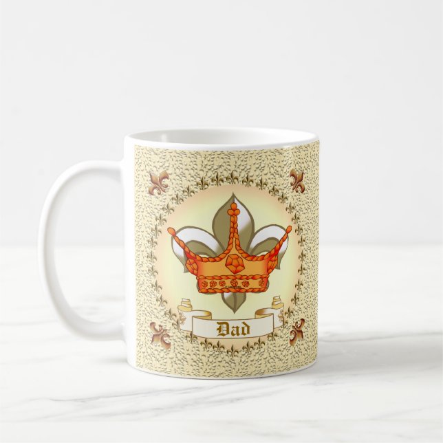 Royalty King Crown Dad  mug (Left)