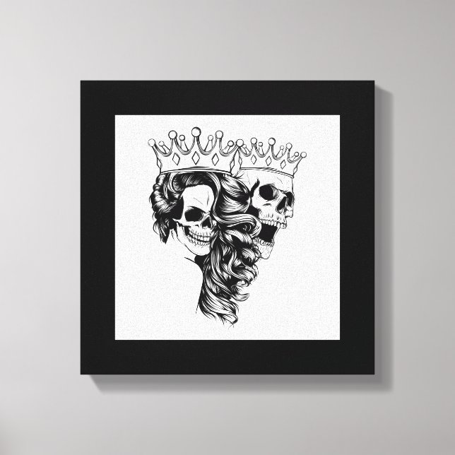 Royalty Made King & Queen Stretched Canvas Print (Front)