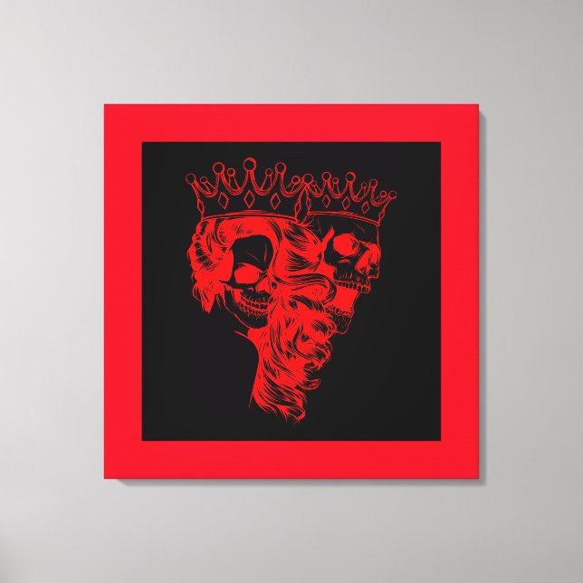 Royalty Made King & Queen Stretched Canvas Print (Front)