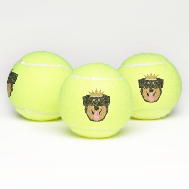 Royalty Rottweiler Dog Tennis Balls (Multi)