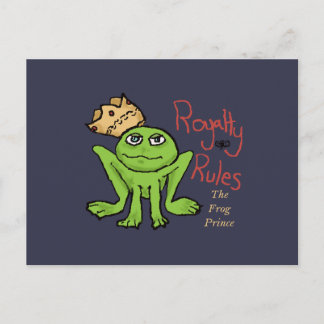Royalty Rules Frog Prince Postcard