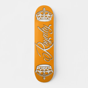 Royalty Skateboard Deck Orange