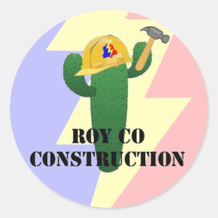 Royco Construction Classic Round Sticker