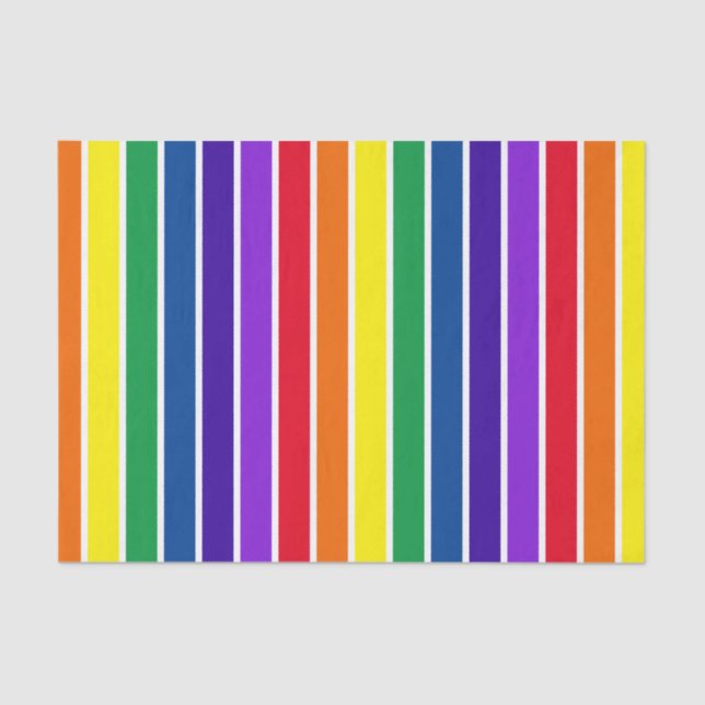 ROYGBIV Striped  Tissue Paper (Front)