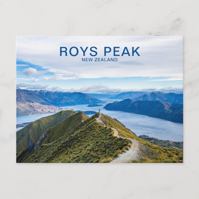 Roys Peak Wanaka New Zealand Travel Postcard (Front)