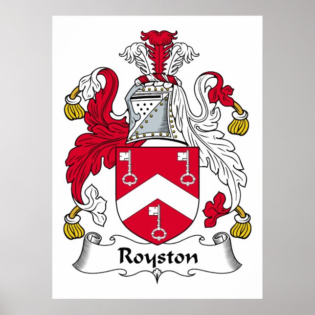 Royston Family Crest Poster (Front)