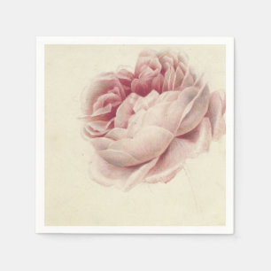 Roze Roos (1792) – Timeless Vintage Botanical Art Napkin
