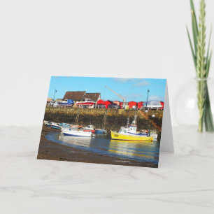 Rozel harbour at low tide, Jersey Holiday Card