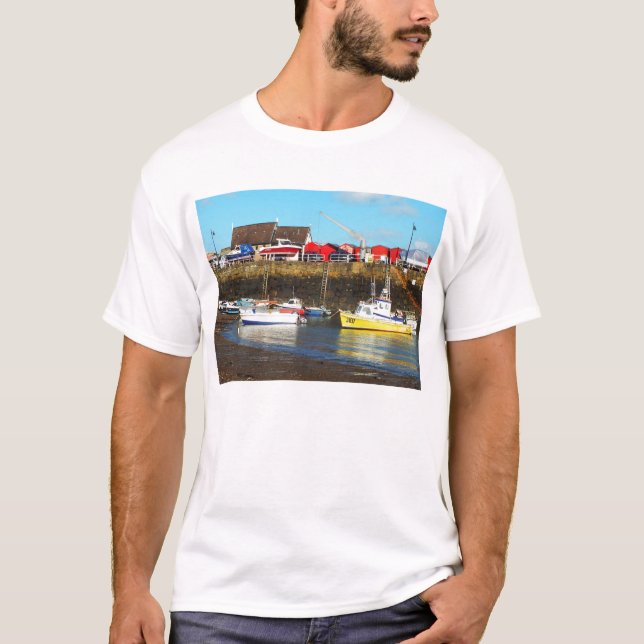 Rozel harbour at low tide, Jersey T-Shirt (Front)