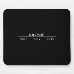 Rpg Armor Stats - Video Game Player  Mouse Mat