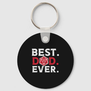 Rpg Best Dad Ever Funny Gamer Daddy Papa Men Key Ring