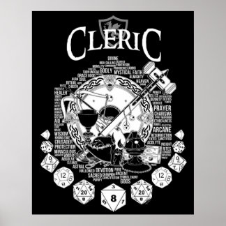 RPG Class Series Cleric  White Version Poster