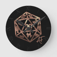 RPG Crit AF | Copper Tabletop PnP Role Player Dice