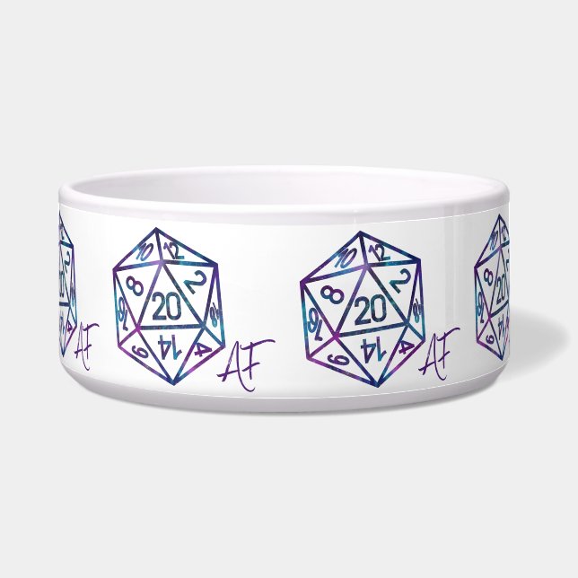 RPG Crit AF | Nebula Fantasy Tabletop Gamer Dice (Front)