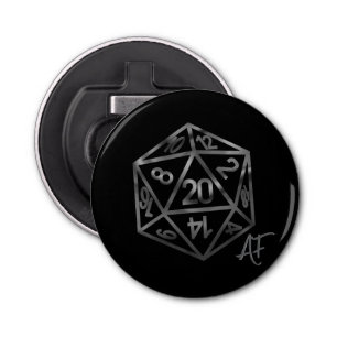 RPG Crit AF   Retro Tabletop PnP Role Player Dice Bottle Opener