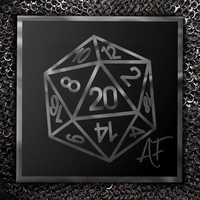 RPG Crit AF | Retro Tabletop PnP Role Player Dice Tile (Creator Uploaded)