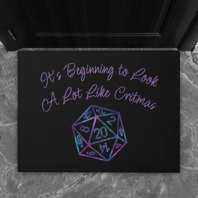 RPG Critmas | Nebula Fantasy Tabletop Gamer Dice Doormat (Creator Uploaded)