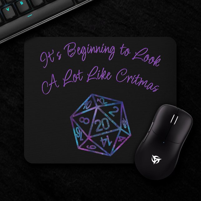 RPG Critmas | Nebula Tabletop PnP Role Player Dice Mouse Mat (Creator Uploaded)
