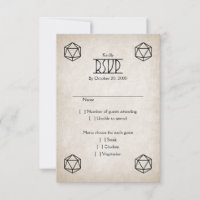 RPG D20 Gamer Wedding