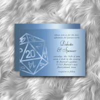 RPG Dice | Blue Fantasy Tabletop Gamer Graduation