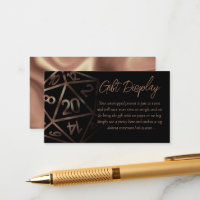 RPG Dice | Copper Fantasy Tabletop Gift on Display