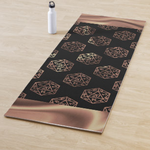 RPG Dice Copper Old School Tabletop Role Player Yoga Mat