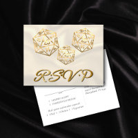 RPG Dice | Gold Fantasy Tabletop Gamer Entree RSVP