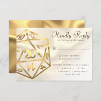 RPG Dice | Gold Fantasy Tabletop PnP Gamer Entree