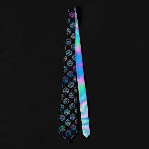 RPG Dice   Holo Fantasy Retro Tabletop PnP Gamer Tie