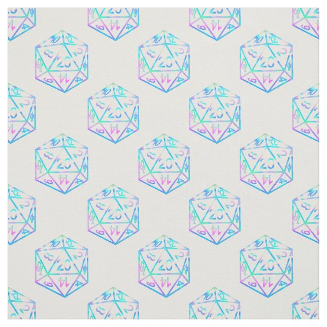 RPG Dice | Holo Old School Tabletop PnP Roleplayer Fabric (Swatch)