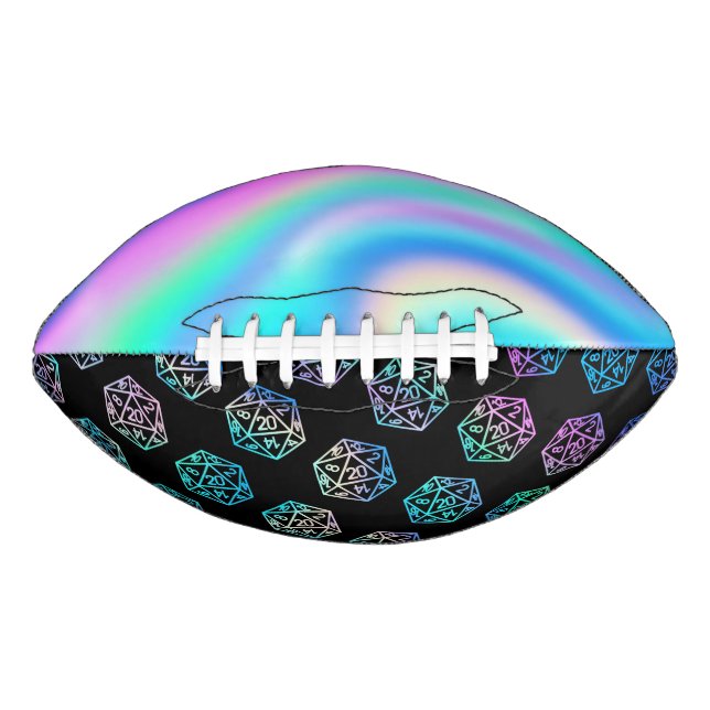 RPG Dice | Holo Old School Tabletop Role Player American Football (Front)