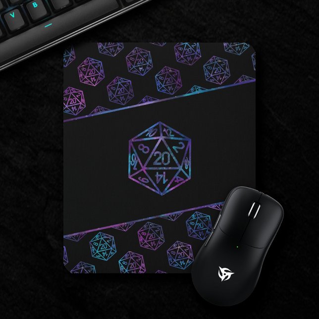 RPG Dice | Nebula Fantasy Tabletop Retro PnP Gamer Mouse Mat (Creator Uploaded)