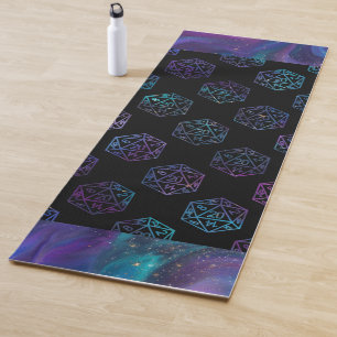 RPG Dice Nebula Old School Tabletop Role Player Yoga Mat