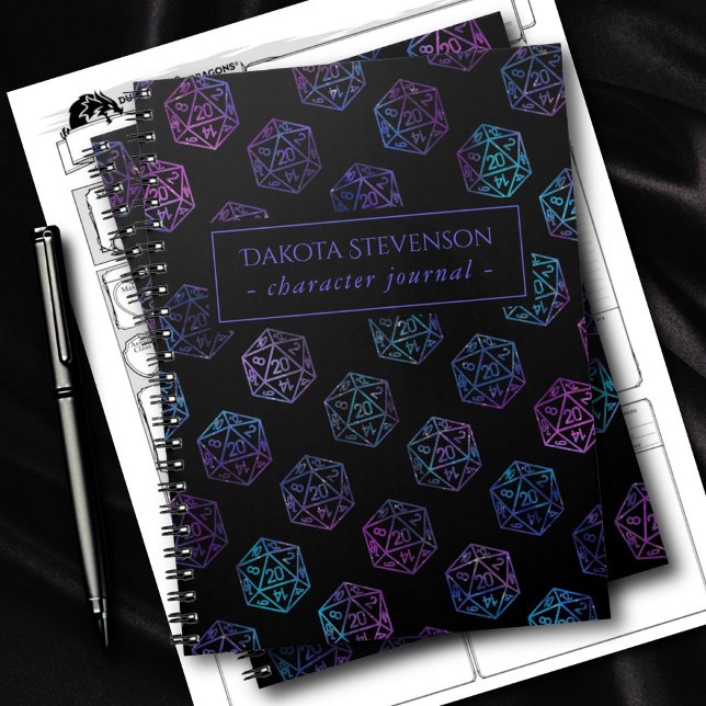 RPG Dice | Nebula Tabletop Role Player Character Notebook (Creator Uploaded)