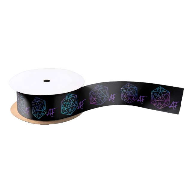 RPG Dice | Purple Fantasy PnP Tabletop Role Player Satin Ribbon (Spool)