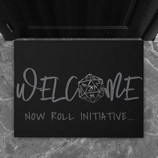 RPG Dice | Retro Tabletop Role Player Welcome Doormat (Creator Uploaded)