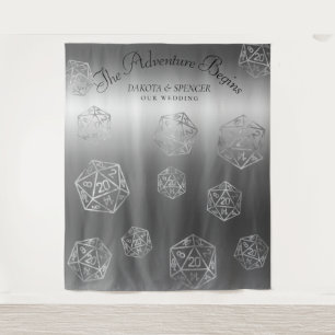 RPG Dice   Retro Tabletop Roleplayer Photo Booth Tapestry