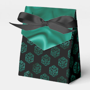 RPG Dice   Teal Green Fantasy Tabletop Role Player Favour Box