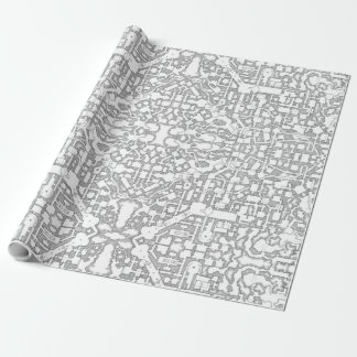 RPG Dungeon Map Wrapping Paper