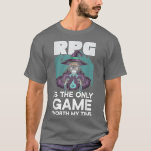 RPG Game Geek Gaming Video Game Player Console Gam T-Shirt