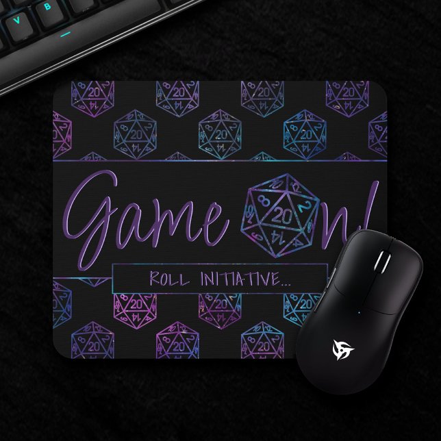 RPG Game On | Nebula Fantasy Tabletop Gamer Dice Mouse Mat (Creator Uploaded)