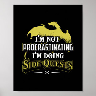 Rpg Gamer I'm Doing Side Quests - Casual Crew Neck Poster