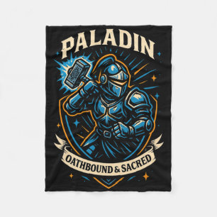 Rpg Gamer Paladin D20 Dice Nerdy Geek Men Women Ki Fleece Blanket
