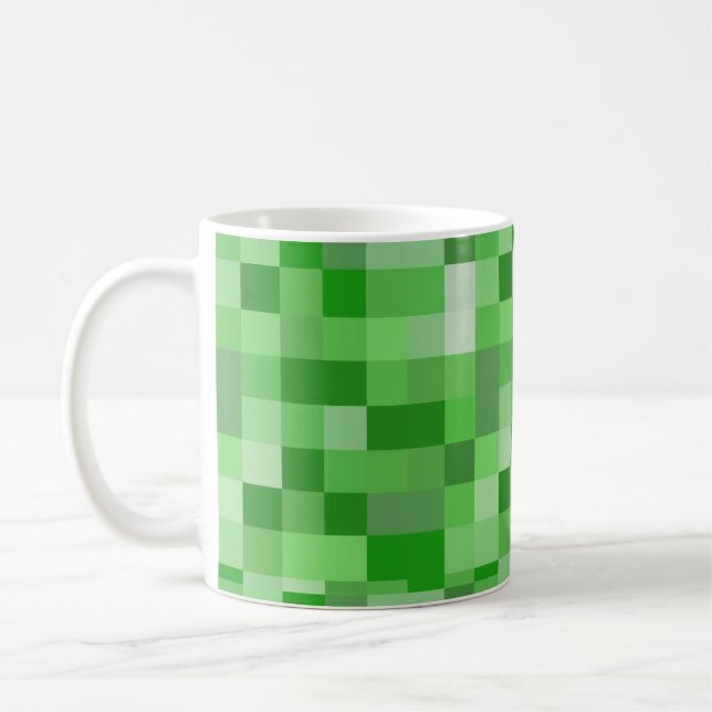 RPG Gamer Pixel Pattern Coffee Mug (Left)