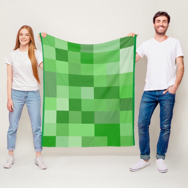 RPG Gamer Pixel Pattern  Fleece Blanket (In Situ)