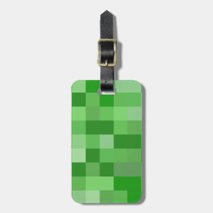 RPG Gamer Pixel Pattern Luggage Tag