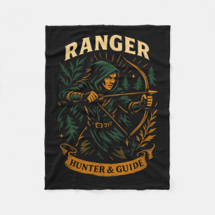Rpg Gamer Ranger D20 Dice Nerdy Geek Men Women Kid Fleece Blanket